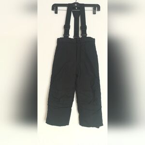 Black Snow Pants with Suspenders